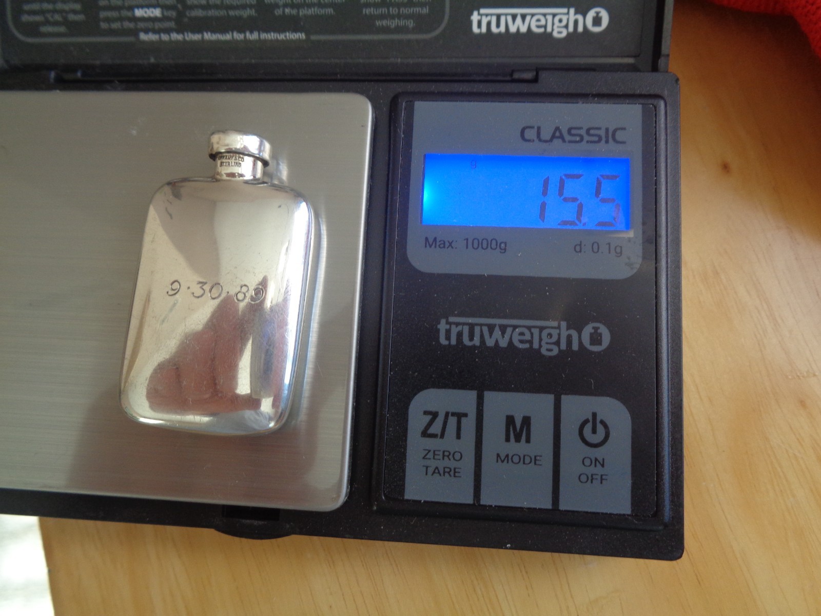 Tiffany & Co. Sterling Silver Miniature Perfume Flask 15.5G
