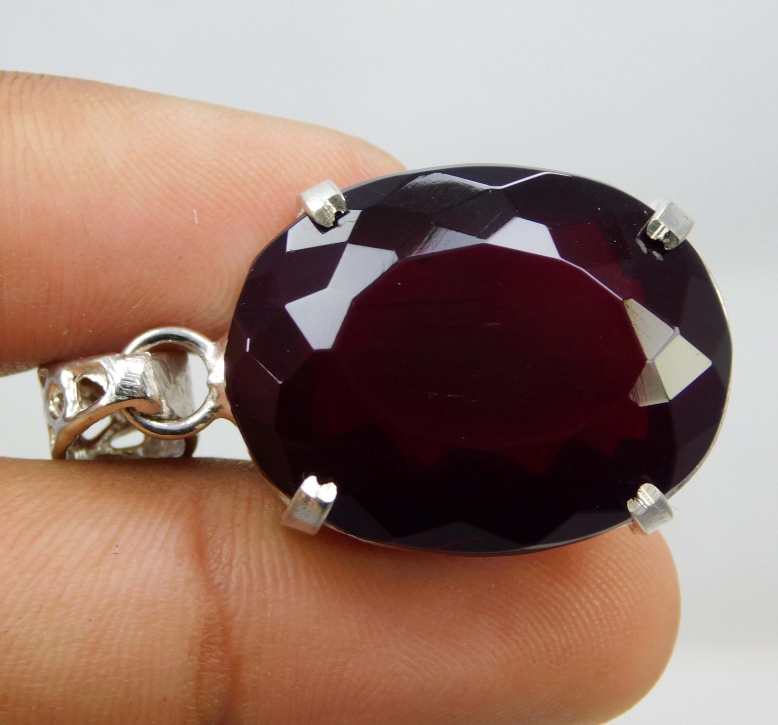 Natural 54.90 Ct Red Topaz Pendant Gems Oval Cut Certified Brazil Rare