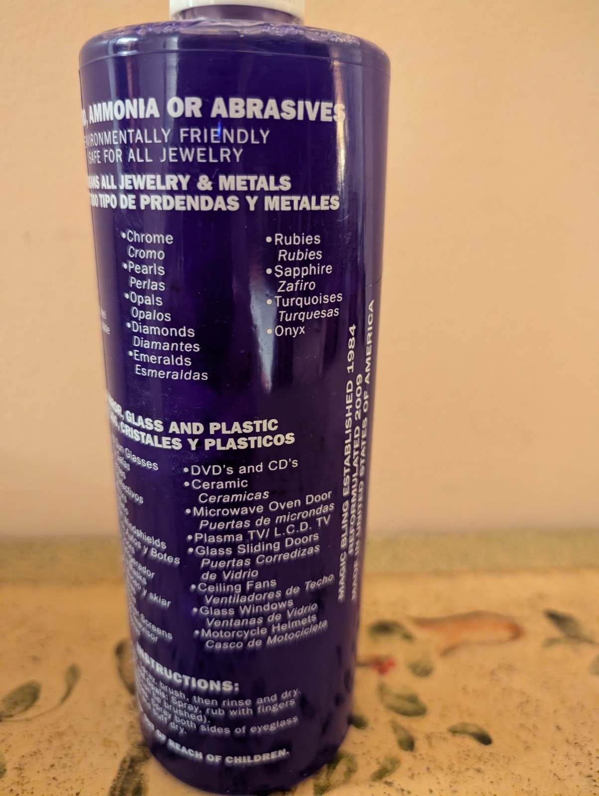 Magic Bling Jewelry & Glass Care Improved Formula With Antibacterial Properties