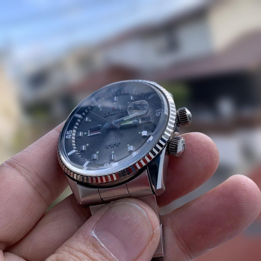 Orient King Master Automatic Wrist 18.5cm 7.3in 1990s Revival Retro