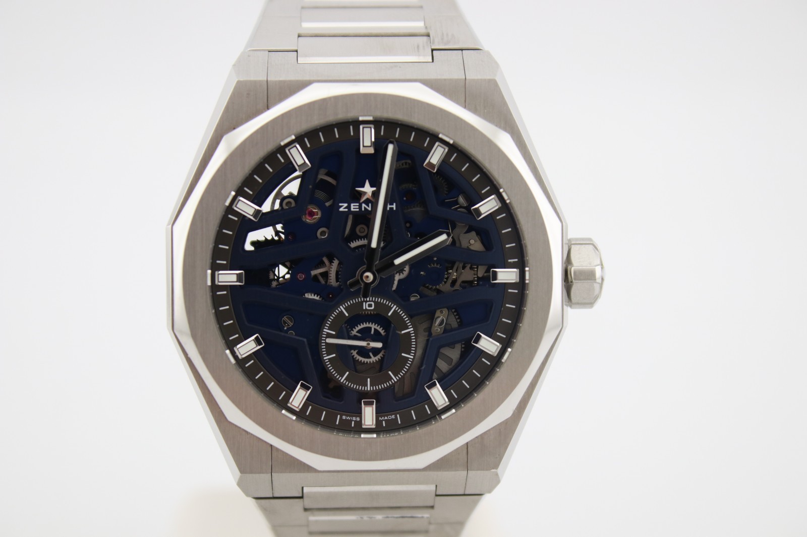 Zenith 2023 Defy Skyline Skeleton Blue Dial Steel 41mm Watch 03.9300.3620