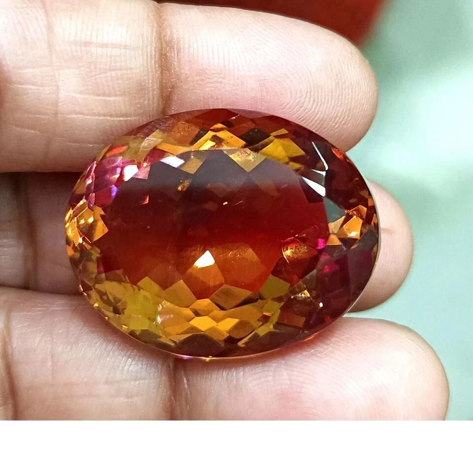 99.20 Ct NATURAL Zultanite 7 Color Nice Oval Shape A+ Loose Certified Gemstone