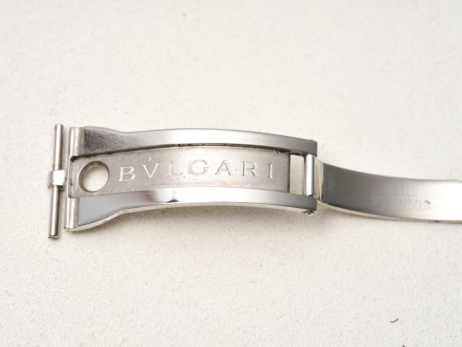 Bvlgari Bulgari 18mm Deployment Buckle Clasp Fold Over Stainless Steel