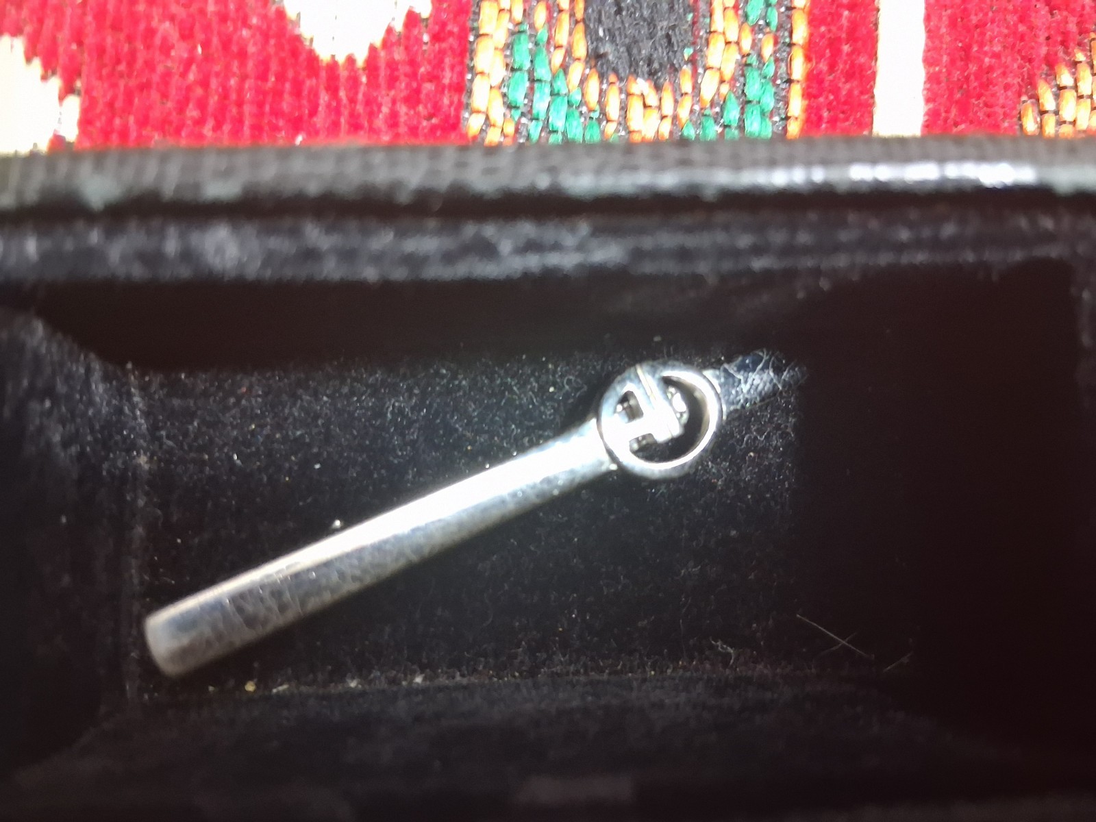 Authentic Alfred Dunhill Tie Clip Silver Tone w/ Box with Velvet Trim