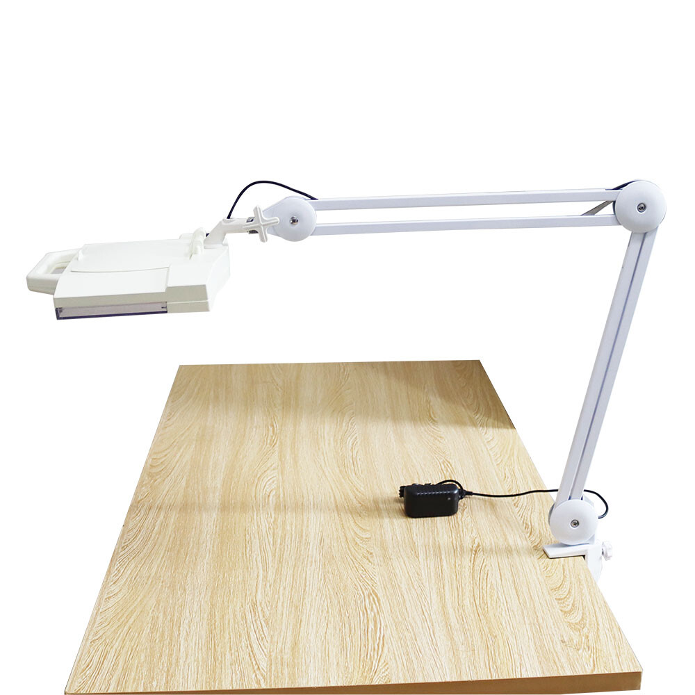 Top-grade 10x LED Table Clamp Magnifier Lamp Clip-on Type Magnifier Lamp 140151