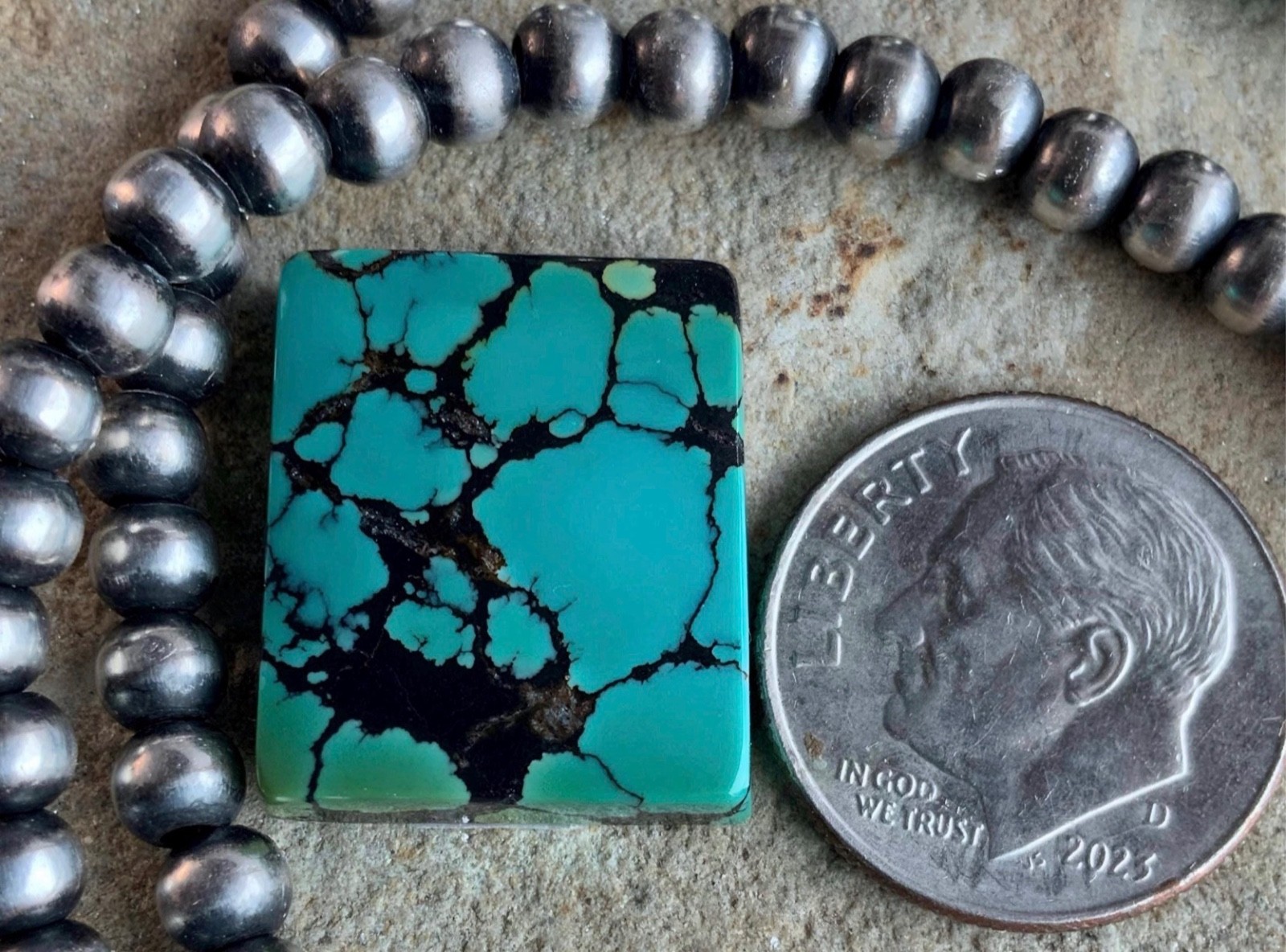 Bao Canyon Turquoise Rectangular Cabochon-Hubei Province Gemstone