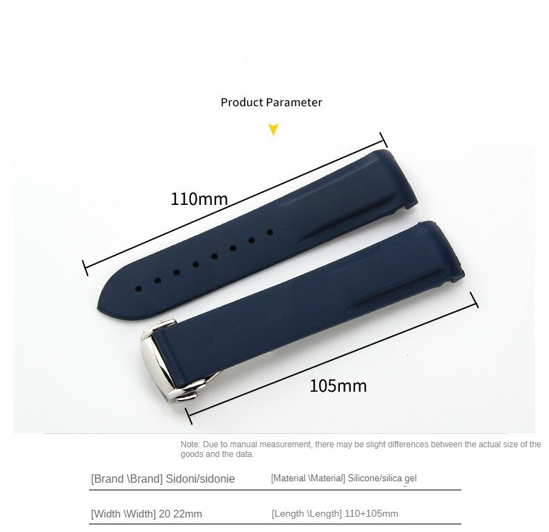 Premium Rugged Silicone Watch Strap Mens WristBand Fits OMEGA 20/22mm with Tools