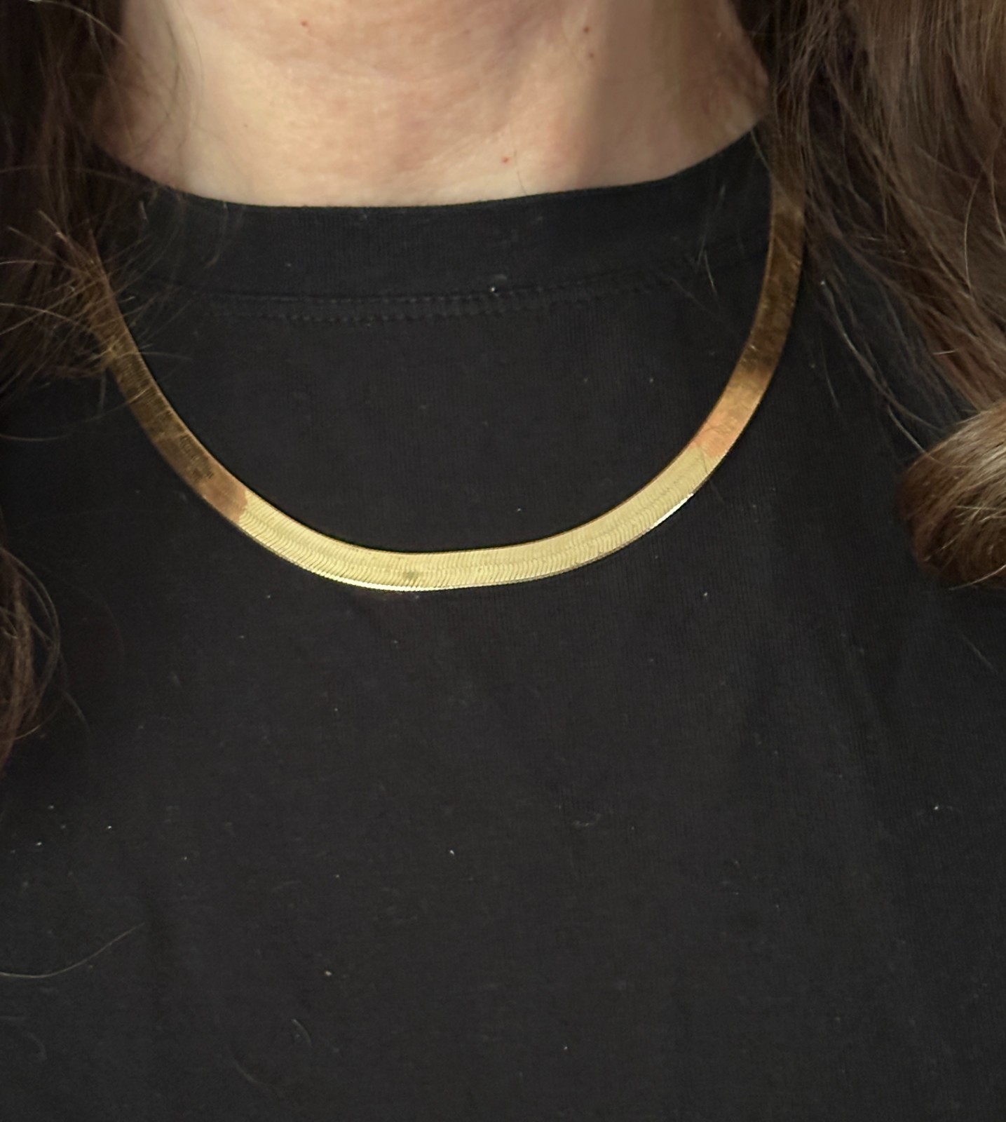 14K ITALIAN YELLOW GOLD 18” HERRINGBONE CHAIN BY RCI 12.1 GRAMS LOBSTER CLASP