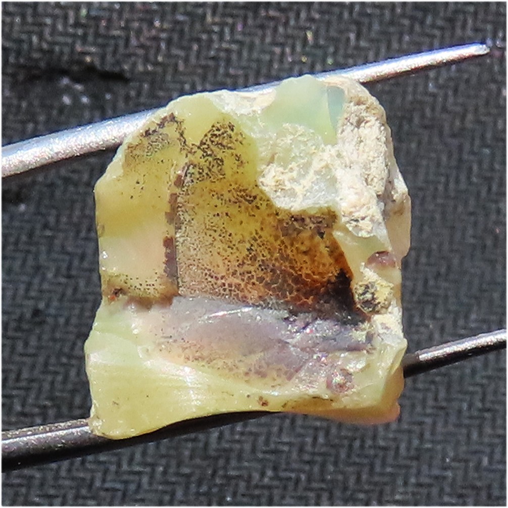 natural stunning fire ETHIOPIAN OPAL ROUGH specimen 13.45 Cts (13x15x12 mm) ja30