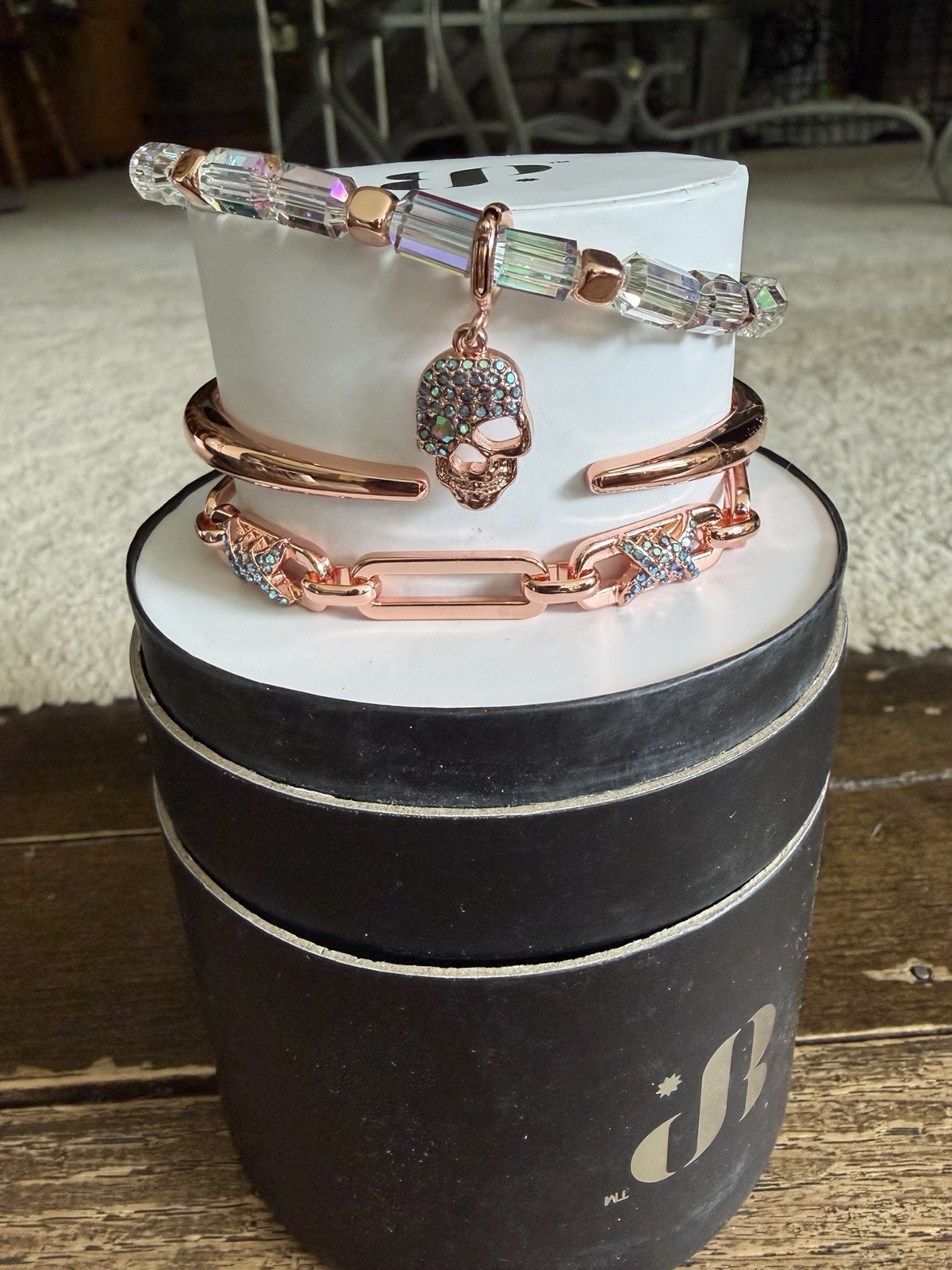 BP Halloween 2025 stack The Glam Reaper ST58491 Rose Gold Plating