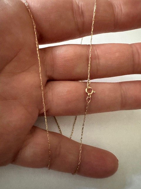 Estate 14K Yellow Gold Dainty Chain 0.5g