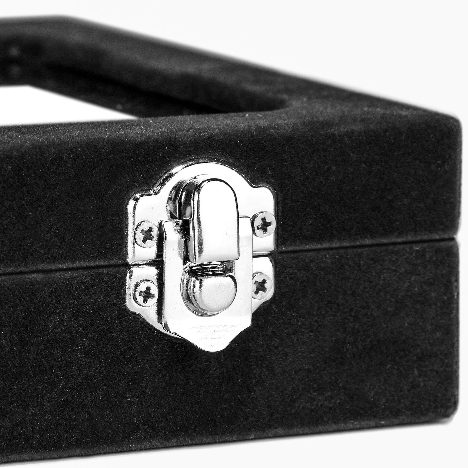 EONGOA Jewelry Box Rings Organizer Tray 7 7.87 x 5.90 x 1.77 inches, Black