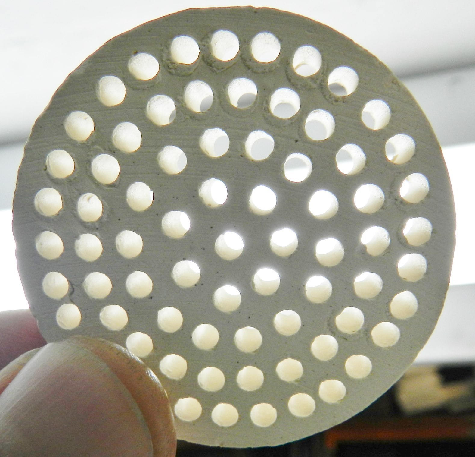 CERAMIC HONEYCOMB BLOCK SOLDERING PLATE ROUND ALUMINA JEWELRY SOLDER HEAT BOARD