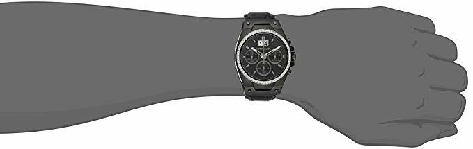 Wittnauer Mens WN1012 Leather Crocodile Black Watch Strap