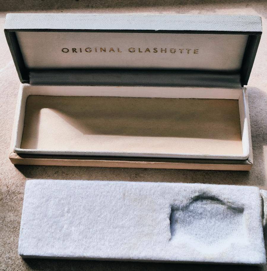 Collectible Rare German Antique Watch GUB GLASHÜTTE Q1 A.LANGE&SÖHNE Cal.28+box