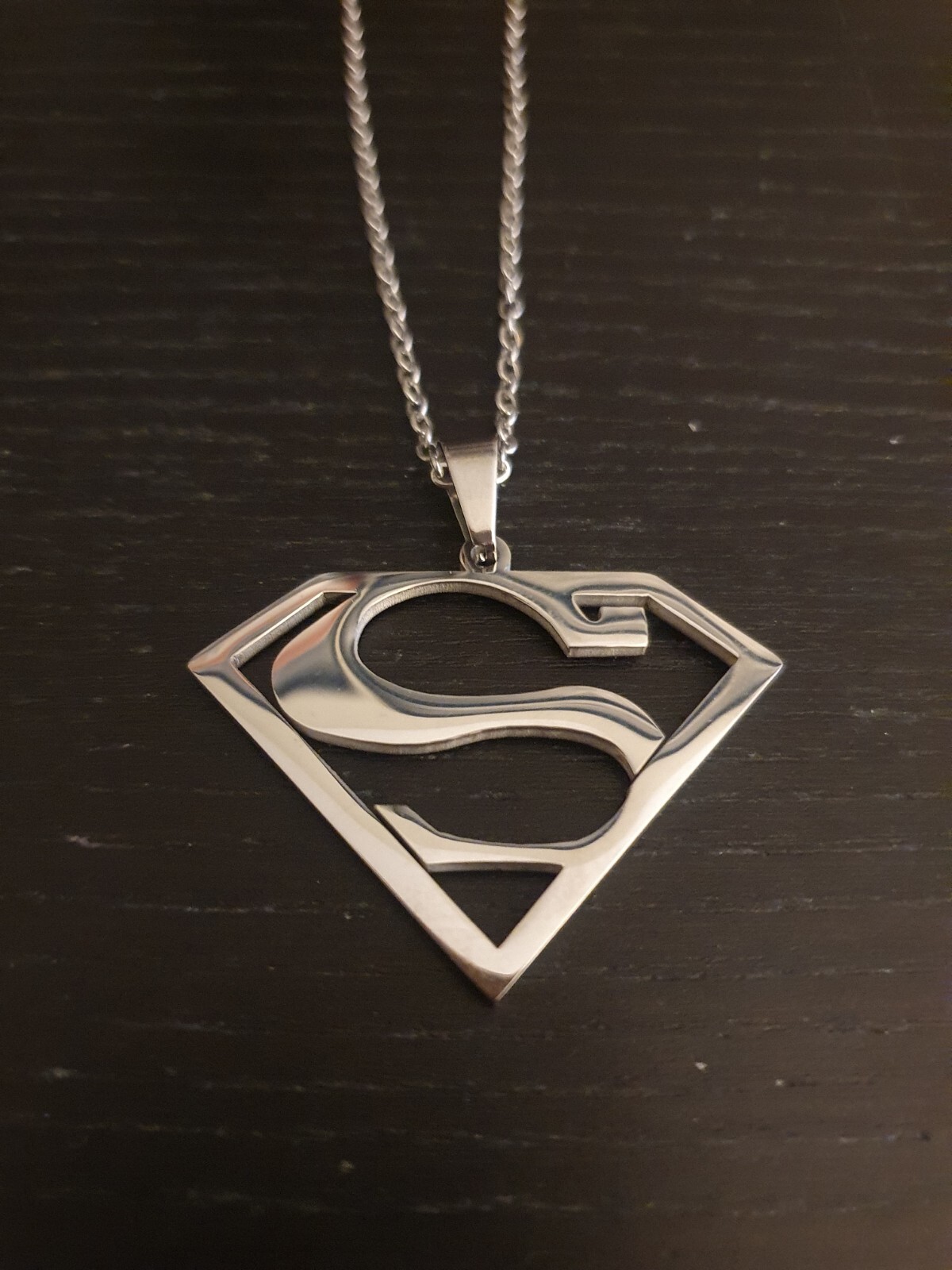 large SUPERMAN S COMIC TV HERO Pendant 22″ necklace