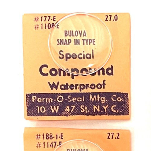 BULOVA Special Compound Waterproof Acrylic Watch Crystals Various Types + Sizes