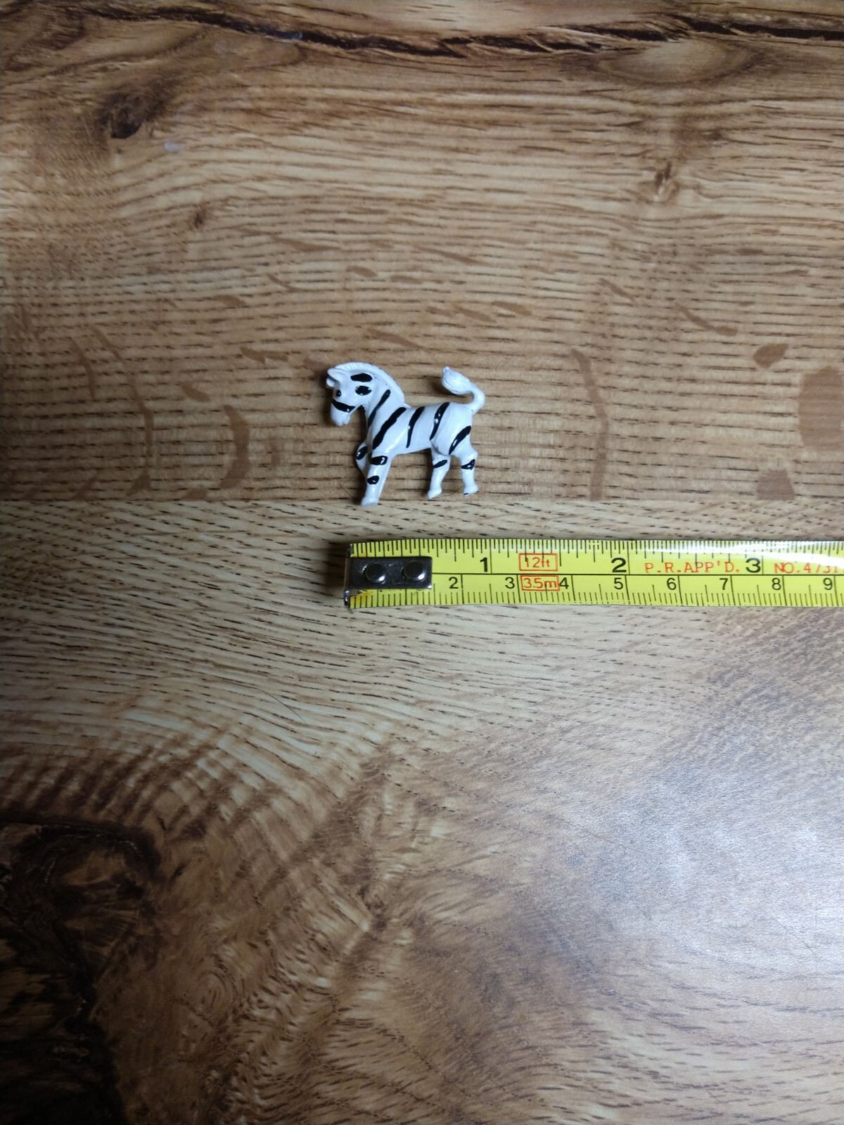 Vintage Gerry’s Zebra Pin Black & White Enamel