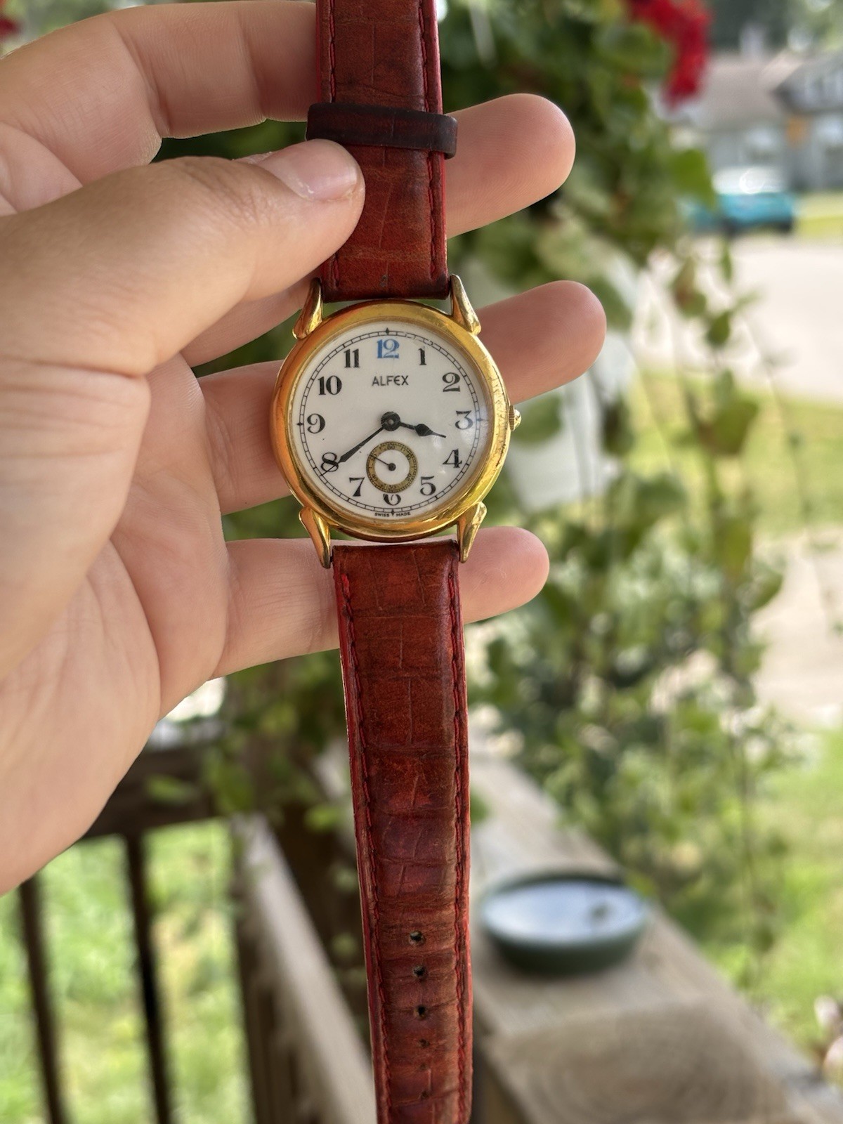 Vintage Alfex Gold Tone Swiss Made Women’s Watch