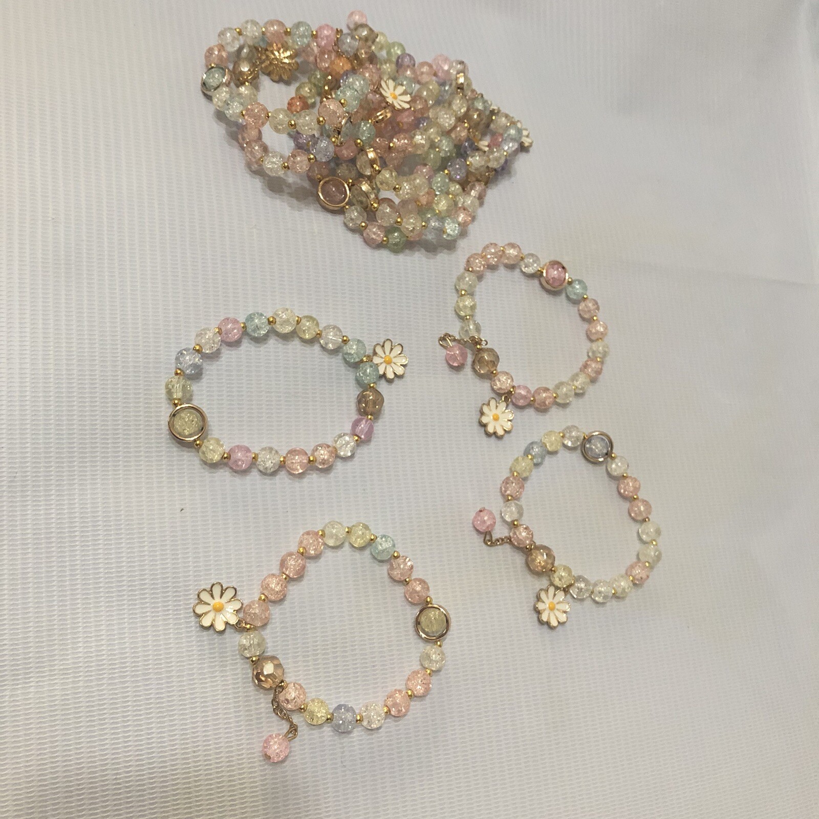 Women’s Beaded Bracelet With Charms 1-pc bracelet Only Can Be Used As Bag Charm