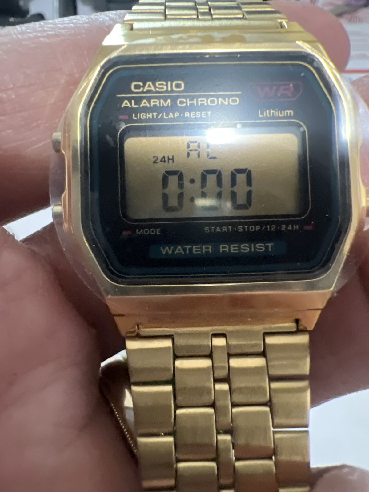 CASIO Unisex Wrist Watch A-159WGEA-1DF🎁Chronograph(NICE WATCH!)🥶