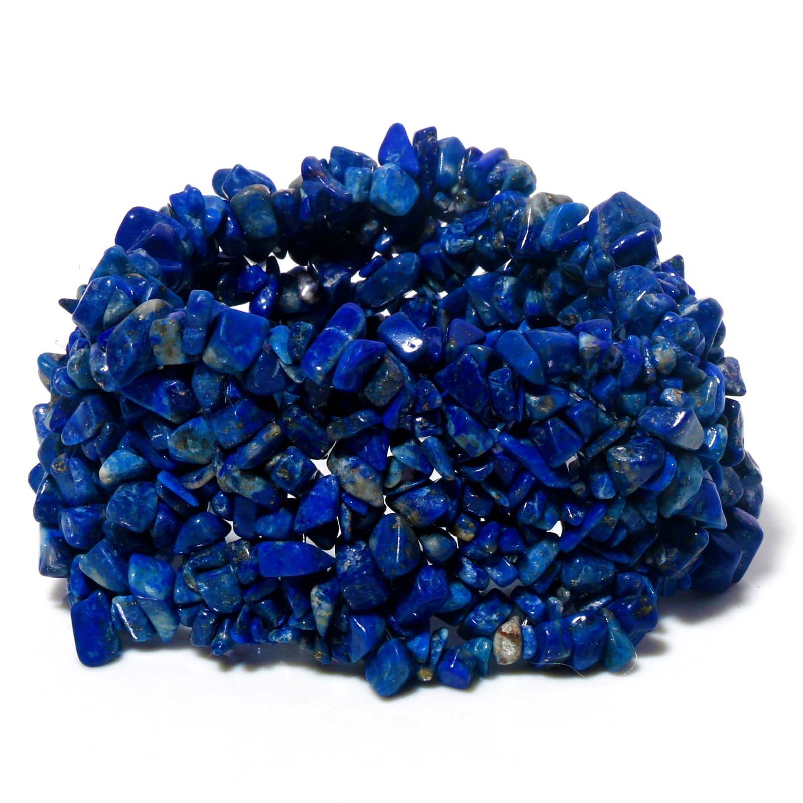 Natural Gemstone Chip Stretch Bracelet Multi Layer Beaded Jewelry Choose Stone