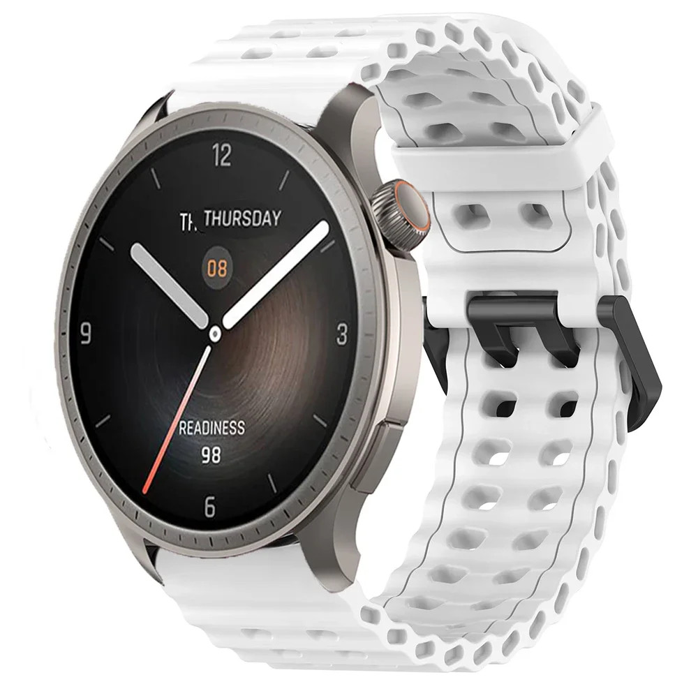 22mm Silicone Strap for Amazfit Balance 2 1 Bip 6 5/GTR 4 3 Pro/Huawei 46mm Band