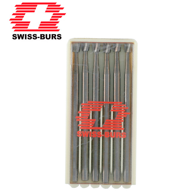 Inverted Cone Swiss Bur (Pack of 6) FIG-3 / 24, Sizes 2.50mm – 2.90mm Swiss Made