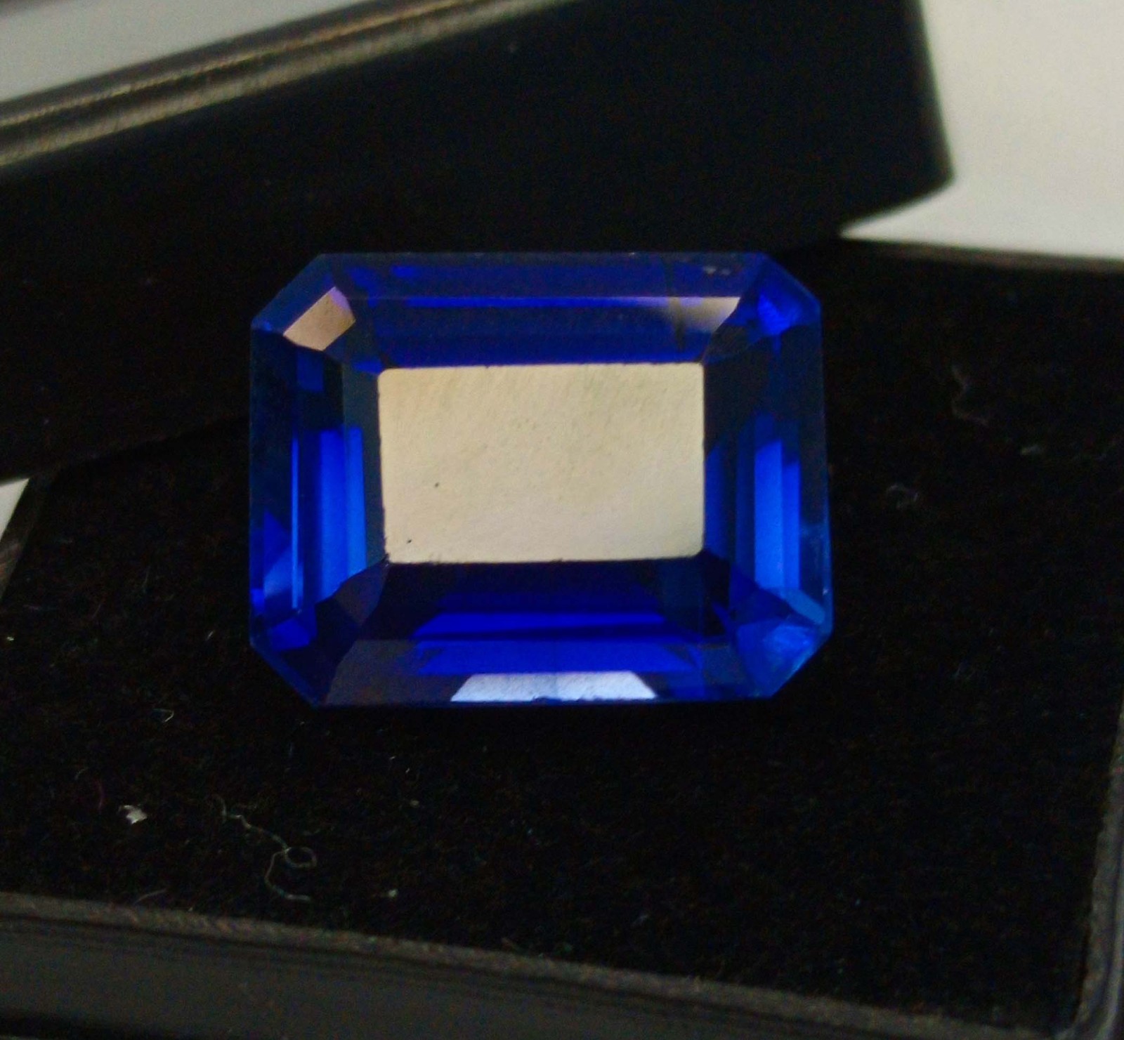 Blue Sapphire Emerald Cut 9-11 Ct Natural Certified Loose Gemstone RK294