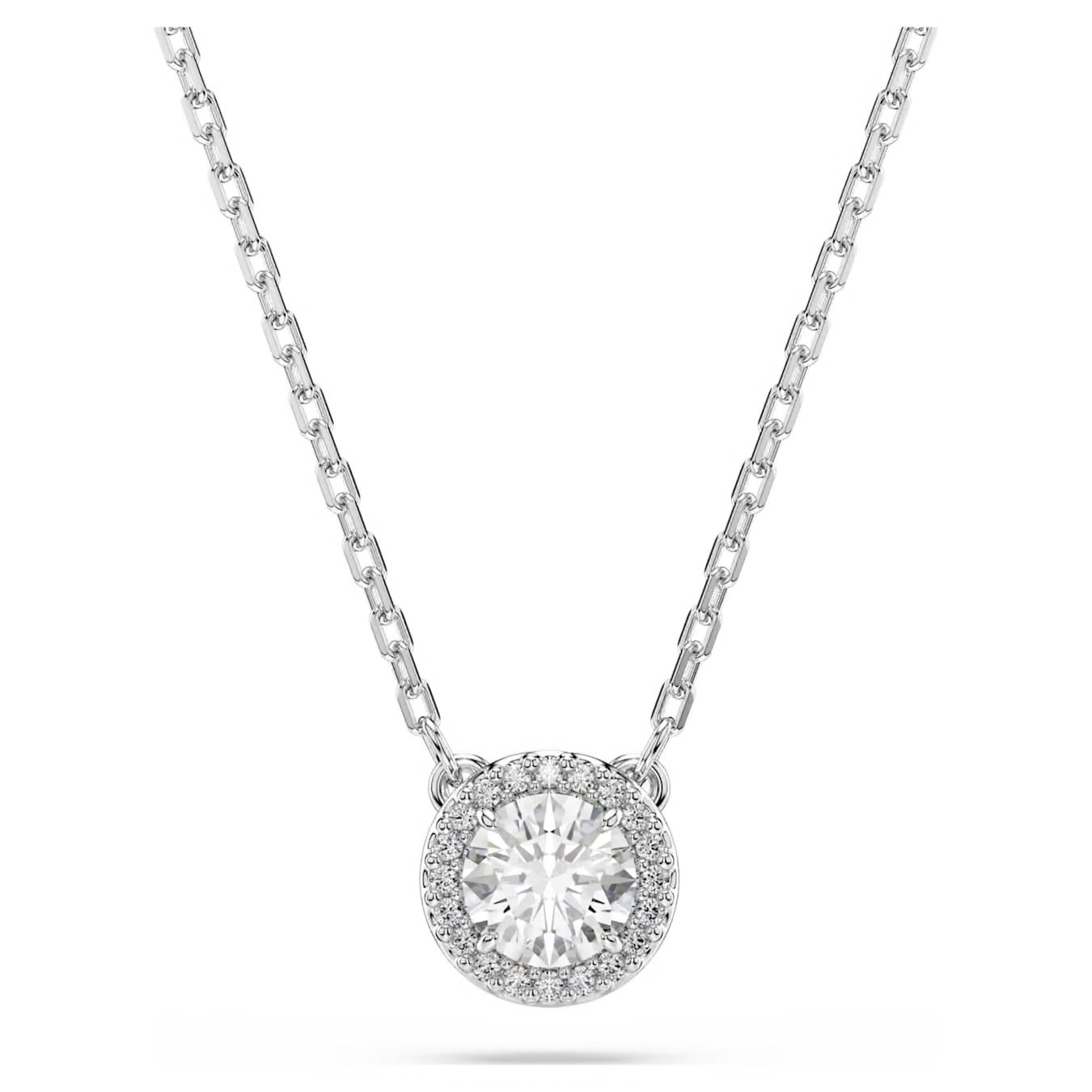 SWAROVSKI Una Angelic pendantRound cut, Pavé, White, Rhodium plated$ 139