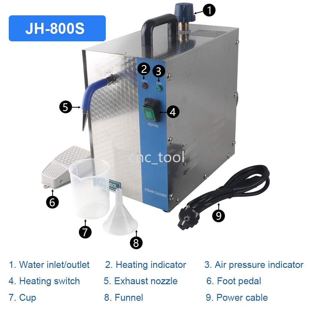 2L / 3L Electric Jewelry Steam Cleaner Gem Washer Jewelry Steam Cleaning Machine