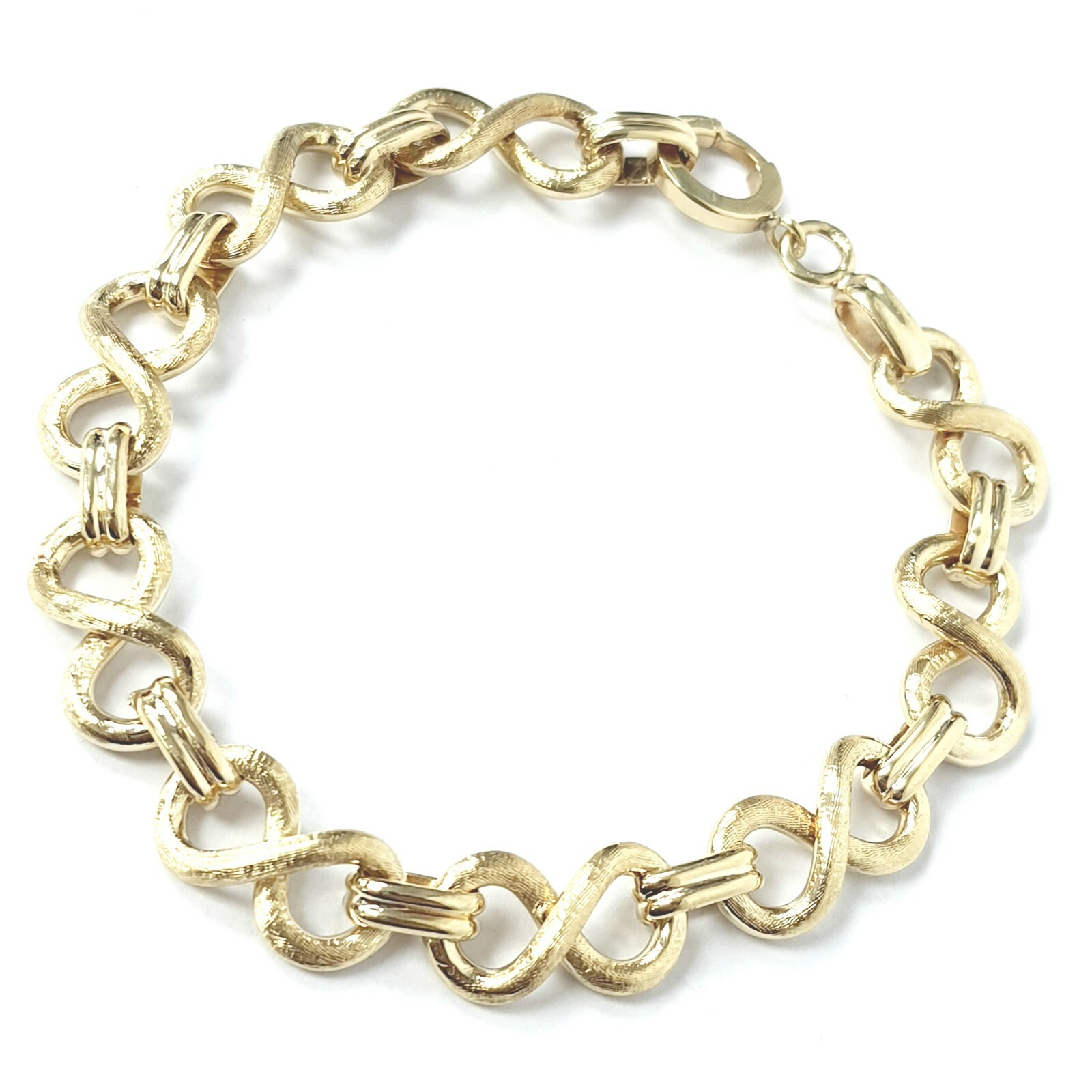 9ct Gold Fancy Bracelet Solid UK Hallmarked 8 Inches 25.8g