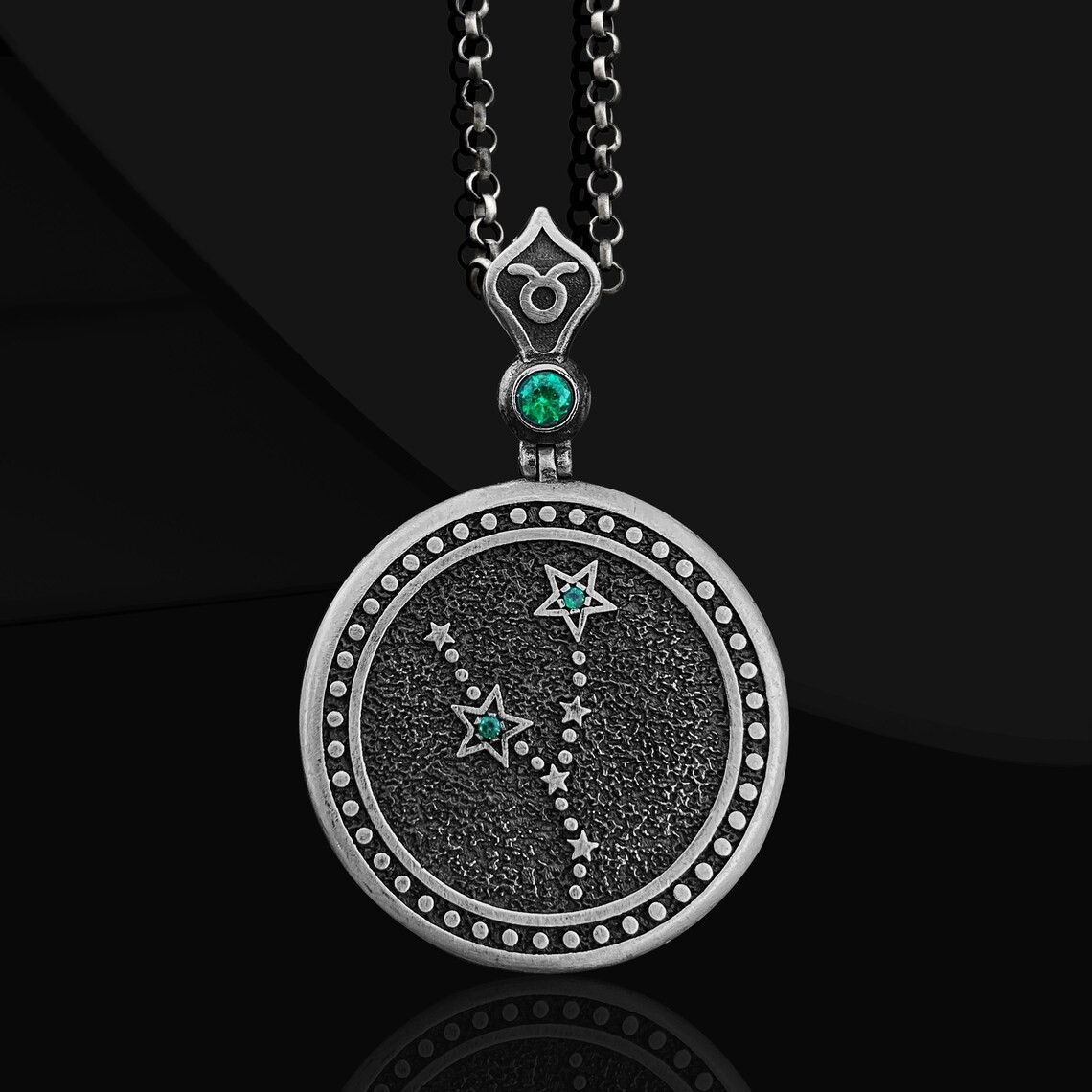 Constellation Zodiac Taurus Necklace 925 Sterling Silver Necklace Duty Free