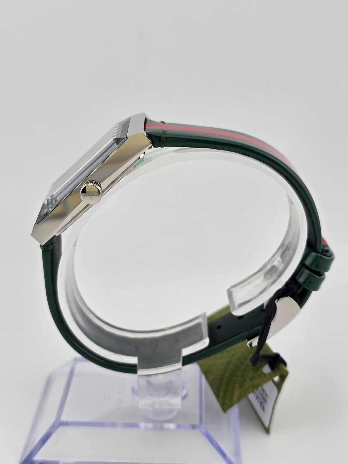 Gucci Women’s G-Frame Green and Red Swiss Quartz Watch – YA147408 ($1100 MSRP)