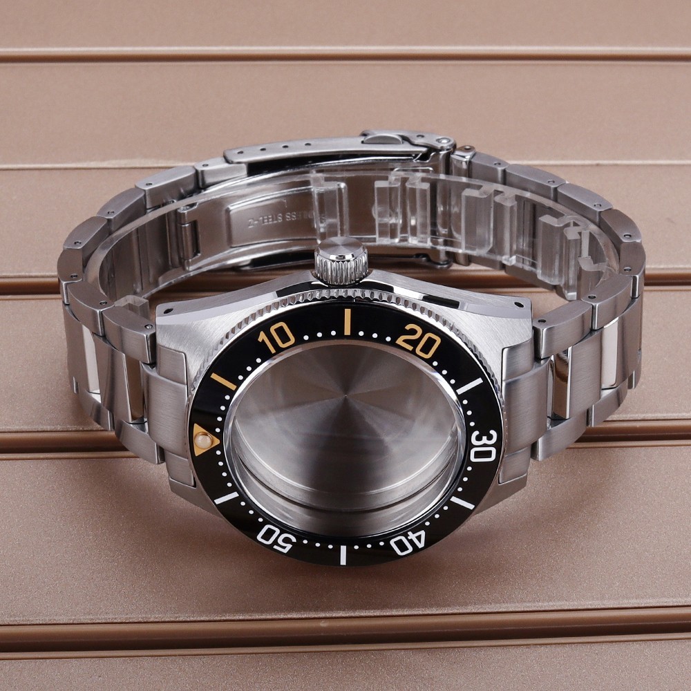 40.5mm NH35 Watch Case Wristband Modify 62MAS Mod Sapphire For Seiko NH35 36 38