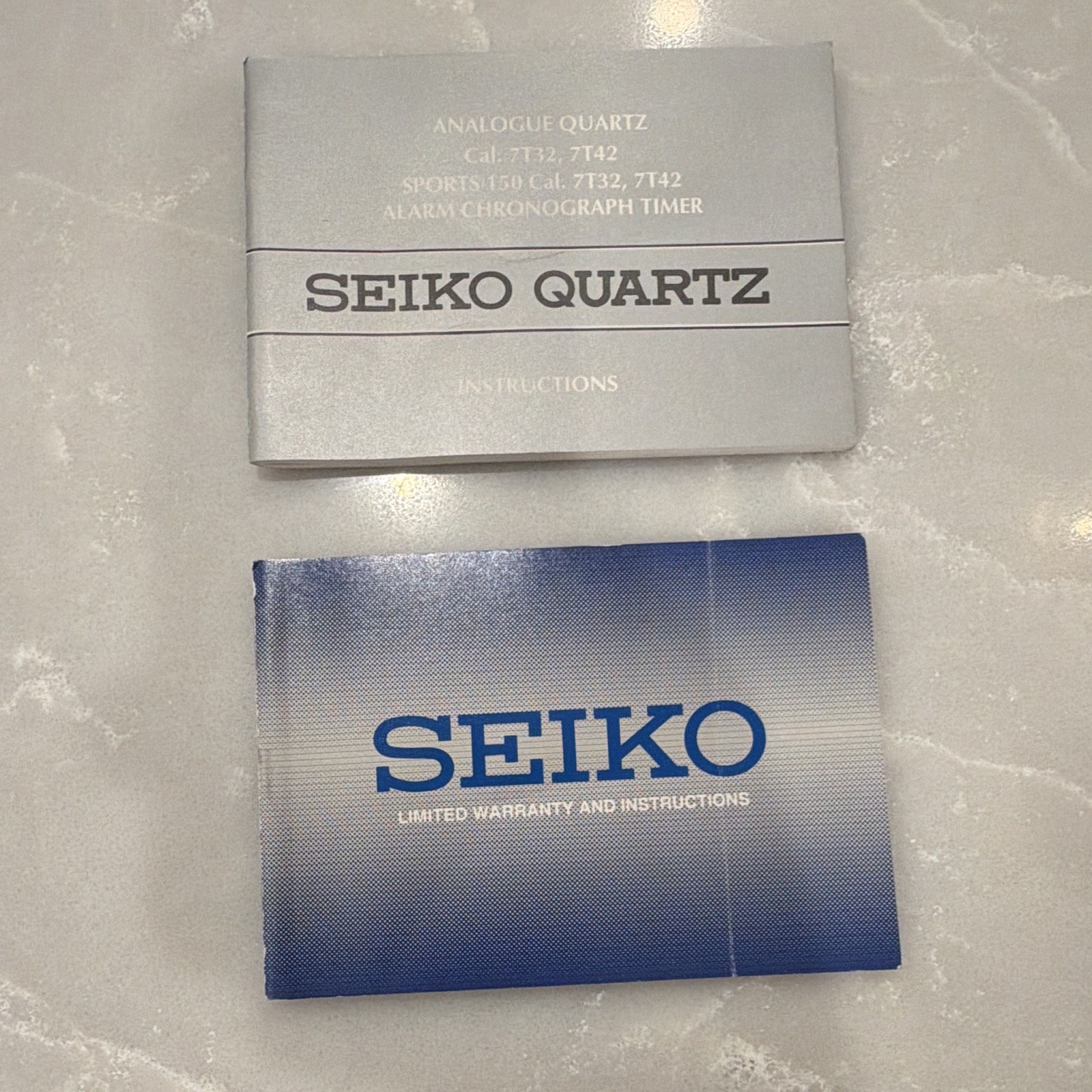 Seiko Chronograph Quartz Alarm 100M Tachymeter Black Dial 40-43.9mm Box