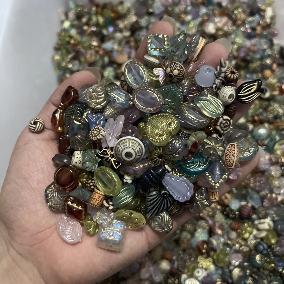 Vintage Now Bulk Jewelry bead Lot 130Pc ALL Brand New Untested 200+Mix and Matc