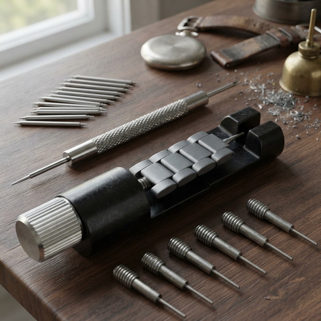 Easy-to-Use Watch Link Removal Kit – Tool, Pins & Spring Bars for Watch Lovers