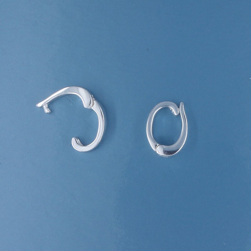 2 Sterling Silver Hinged Pendant Bail Connector/Shortener/Enhancer 9mm #33466