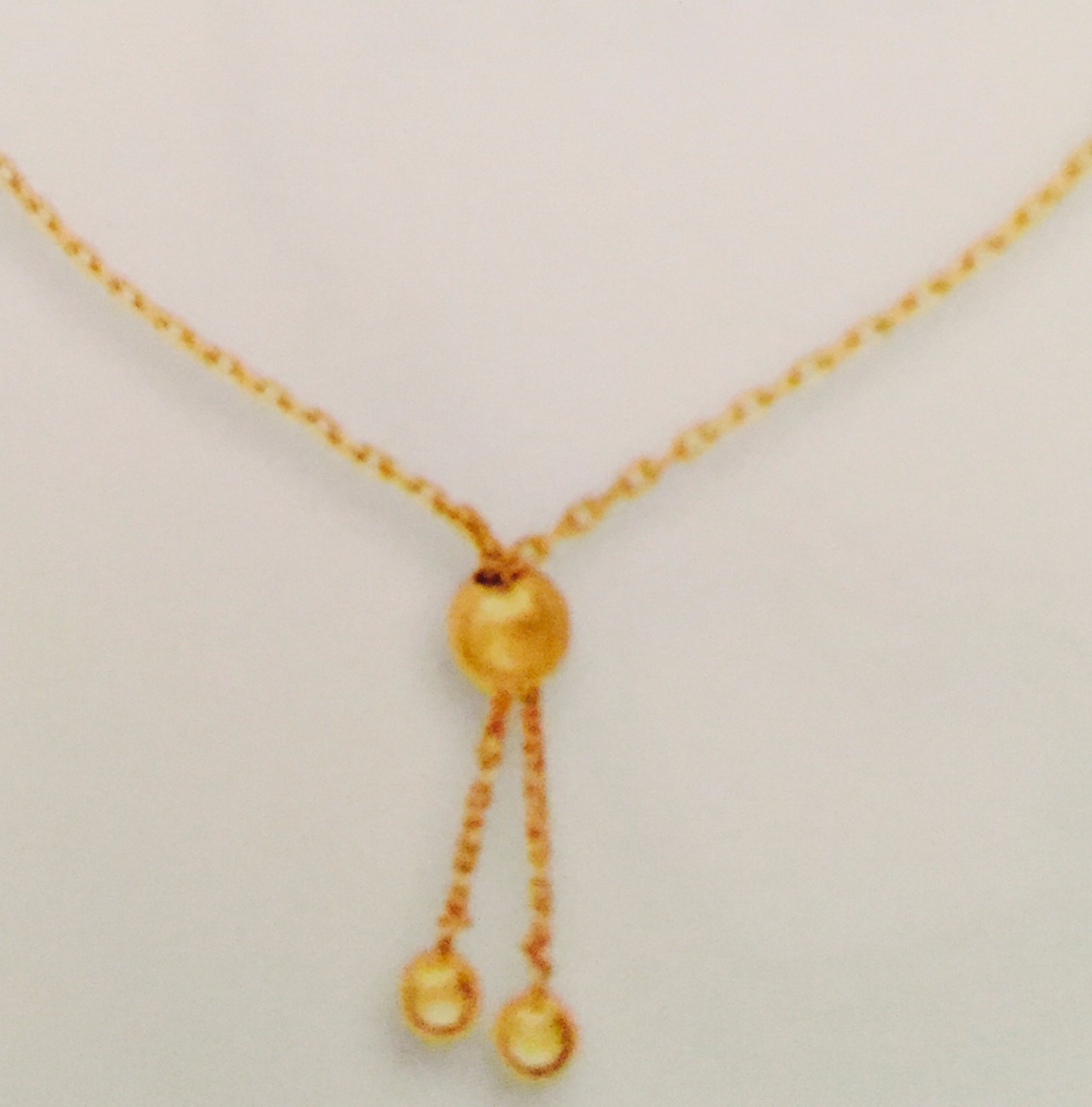 14kt Yellow Gold 9.25″ Friendship Bolo Bracelet with Adjustable DrawString Clasp