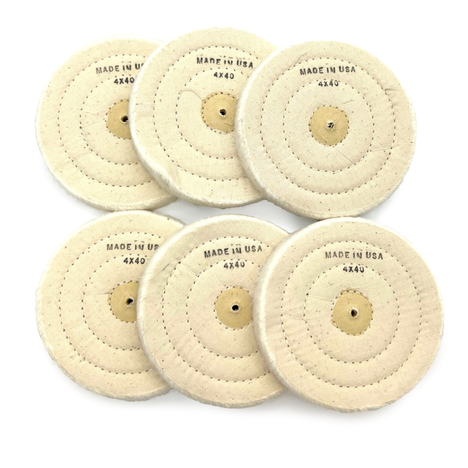 Foredom Fine Weave Muslin Buff Wheel 4″ dia. / 40 ply A-CBF4 6-Pack