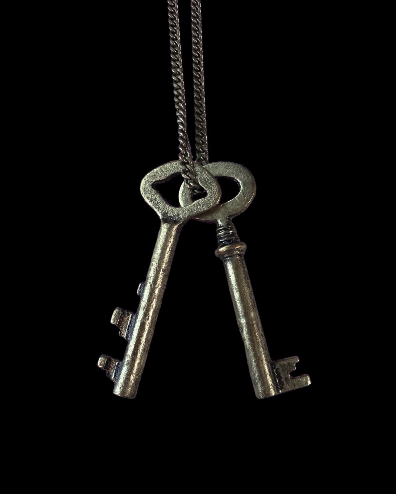 Double Skeleton Keys Necklace