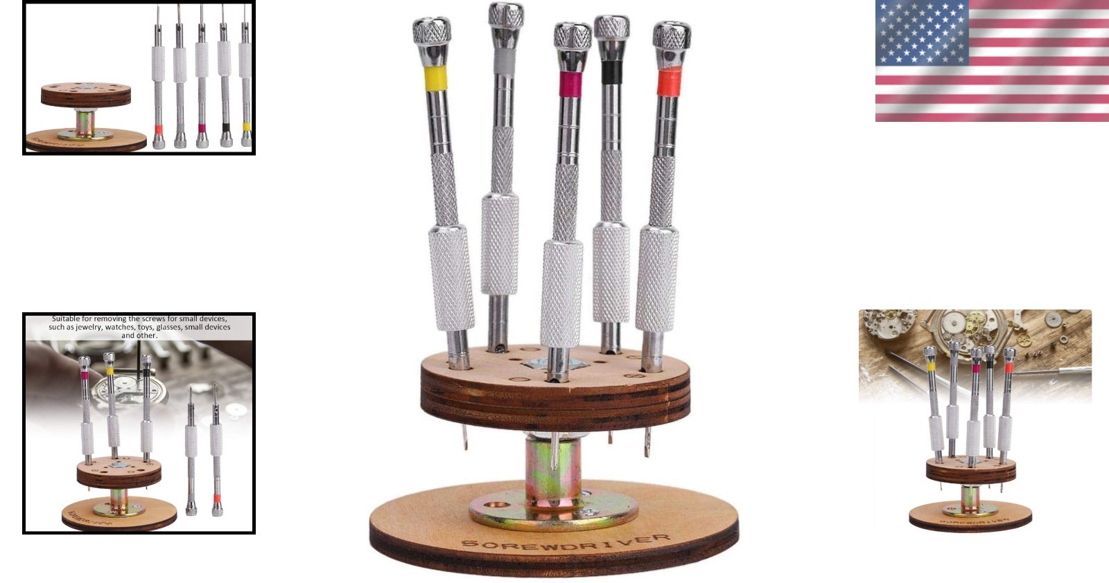 Ergonomic Screwdriver Tool Kit – Perfect for DIY Watch & Eyeglass Repairs