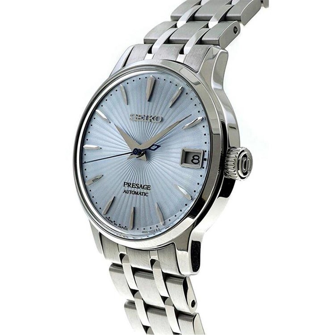 SEIKO Presage SRPE19J1 COCKTAIL TIME Skydiving Blue Steel Bracelet