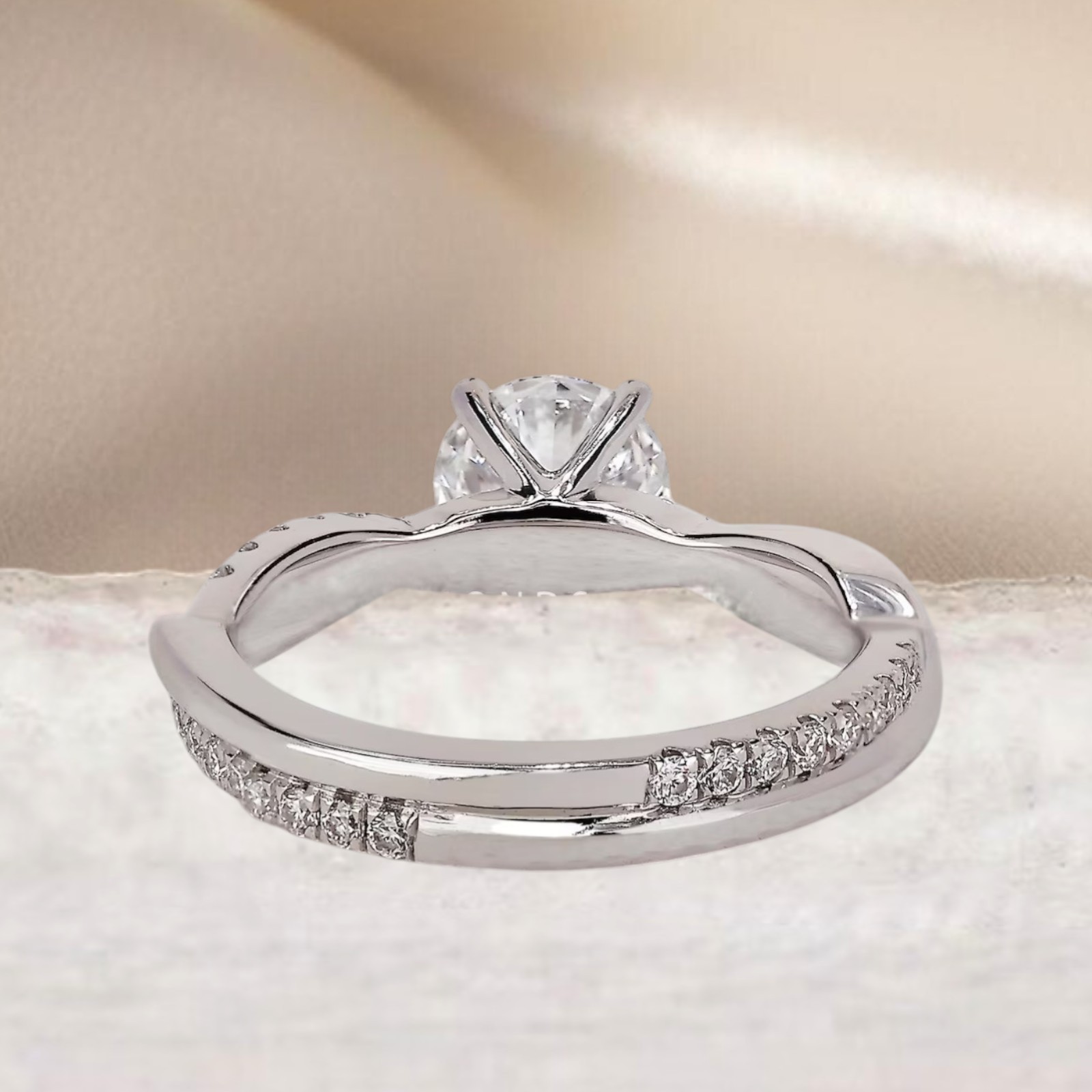 Round Cut 3.25 CT IGI Certified Lab Created Diamond Engagement Ring 950 Platinum