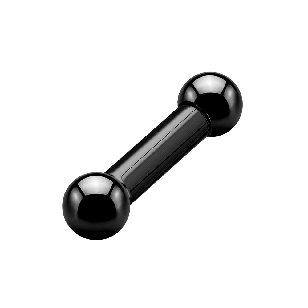 Treuheld® – Piercing Stab – Barbell – Schwarz – Dick – 48 Größen (4605v)