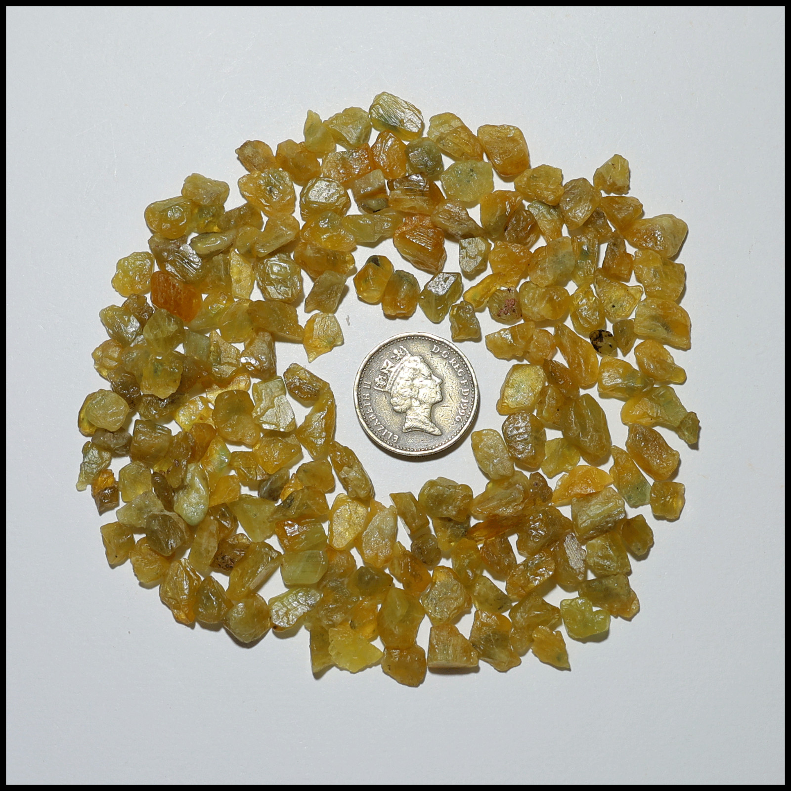 African Gold~ 173 PC Nigerian Yellow Sapphire Untreated 5mm-12mm Rough Gemstones