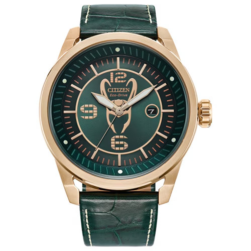 Marvel: LOKI Watch, CITIZEN Eco-Drive, Rose Gold Stainless, FREE SHIPPING, New!