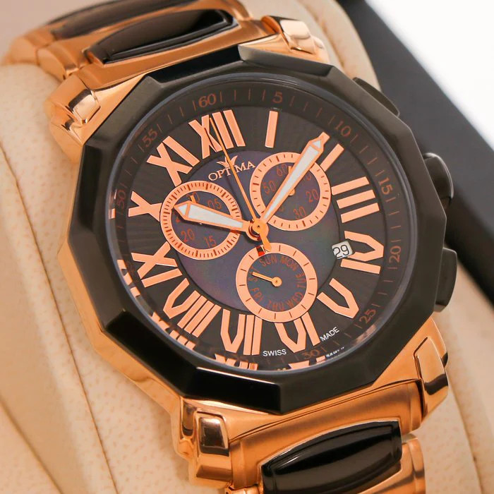 Optima – Swiss Chronograph – OSC248-RB-8 Chronograph Swiss Quartz 43 mm OSC248
