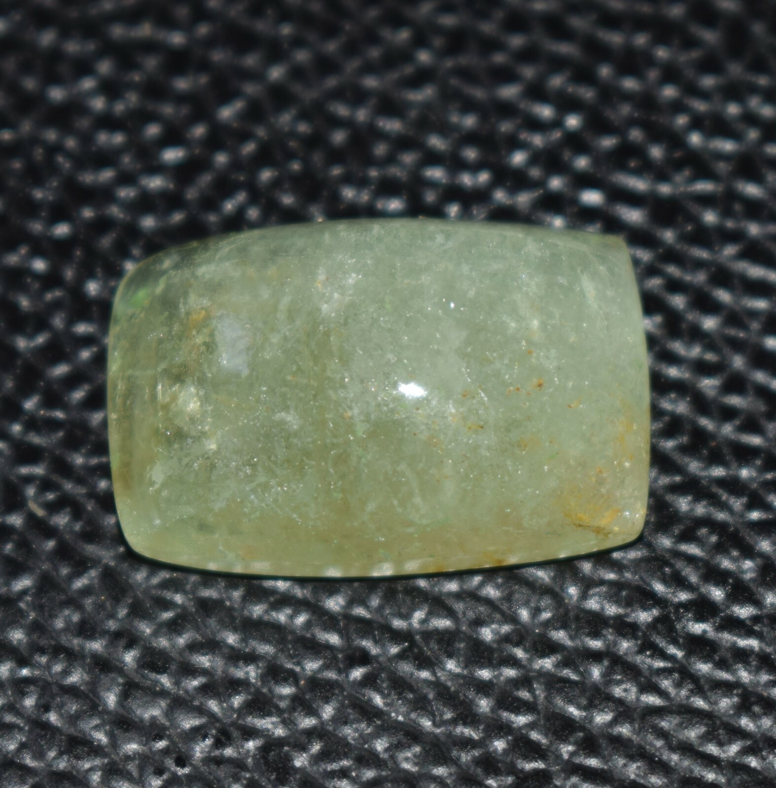 39 Carat Natural Moss Aquamarine Radiant Shape Loose Gemstone Cabochon 25*18 MM